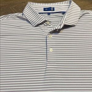 Stitch Golf Performance Striped Polo Shirt